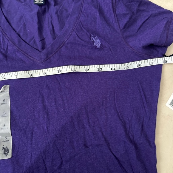 NWT U.S. POLO ASSN. Women Short Sleeve V-Neck T-Shirt - Picture 4 of 5